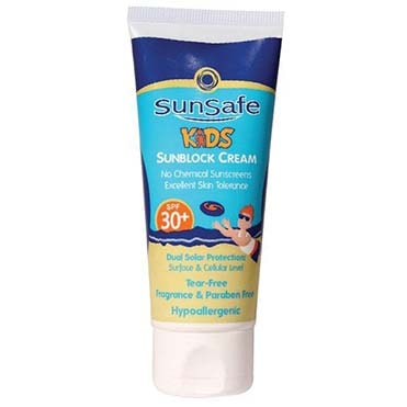 نمایش تصویر کرم ضد آفتاب کودکان سان سیف SPF30 مقدار 50 گرم کرم ضد آفتاب کودک گل بچین