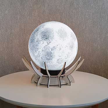 آباژور رومیزی طرح مروارید مدل کره ماه آباژور رومیزی فانتزی گل بچین