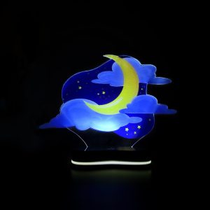 چراغ خواب اتاق کودک دیکوماس طرح آسمان و ماه شب مدل MKD101