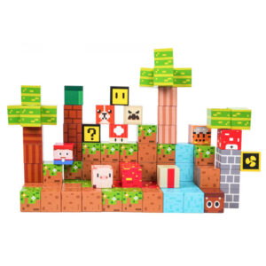 ساختنی مغناطیسی 84 تکه بلاک مگنت مدل سوپر ماریو کد 004